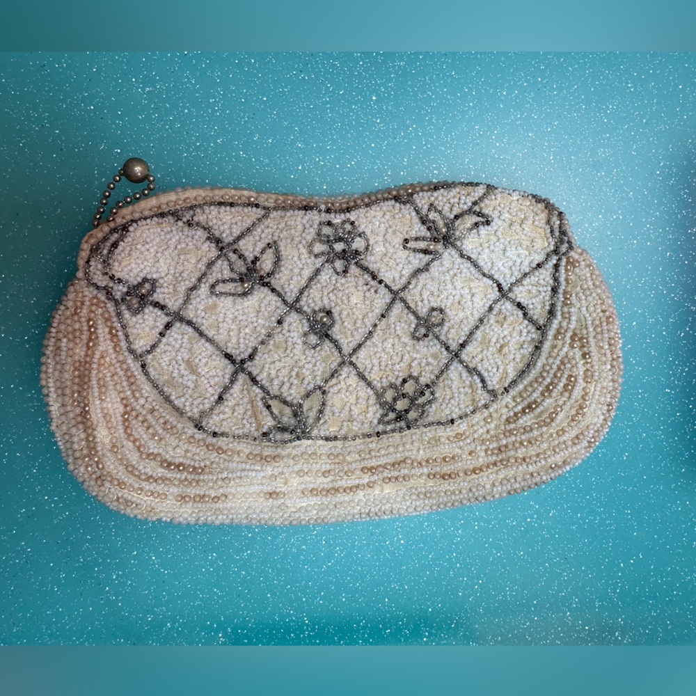 Talon Vintage beaded evening purse